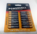 16x Bateria AAA POWERCELL Super Extra Blister 1.5V