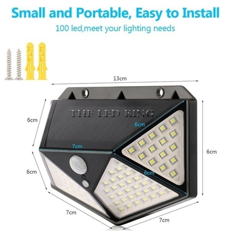 LAMPA SOLARNA 100 LED KINKIET SMD CZUJNIK RUCHU LAMPA SOLARNA 100 LED KINKIET SMD CZUJNIK RUCHU
