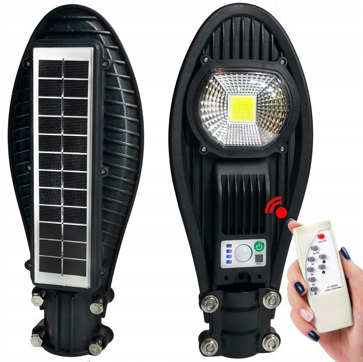 Lampa uliczna solar z pilotem 50W + uchwyt Lampa uliczna solar z pilotem 50W + uchwyt