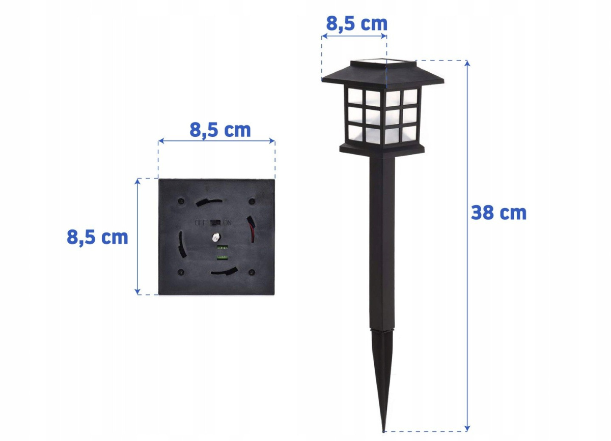 SOLARNA LAMPA OGRODOWA LED DOMEK SOLARNA LAMPA OGRODOWA LED DOMEK