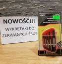 WYKRĘTAKI DO URWANYCH ZERWANYCH ŚRUB NAKRĘTEK 5 EL