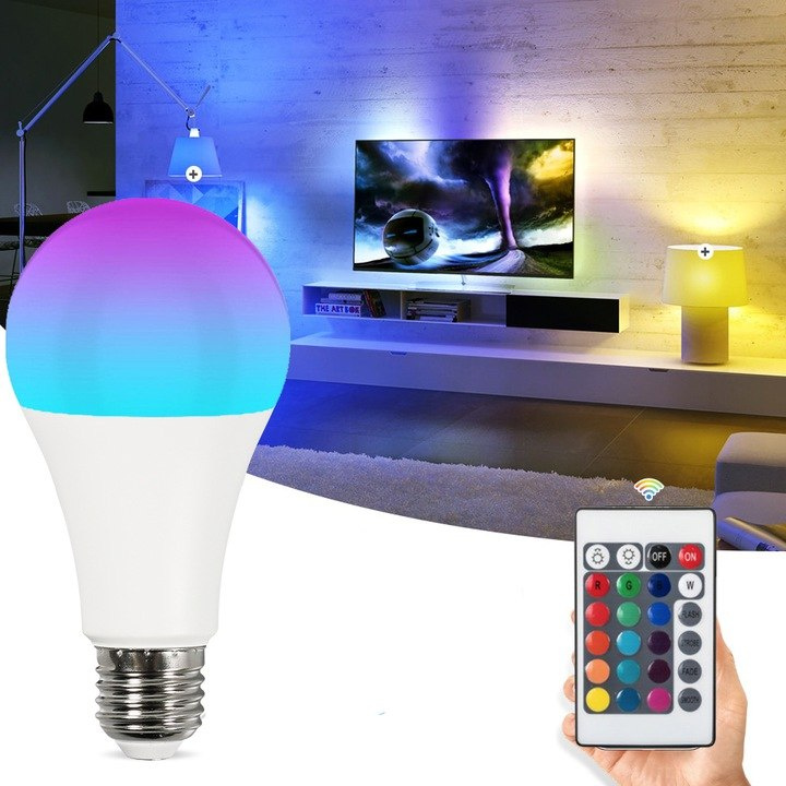 Żarówka RGB 3W pilot Żarówka RGB 3W pilot