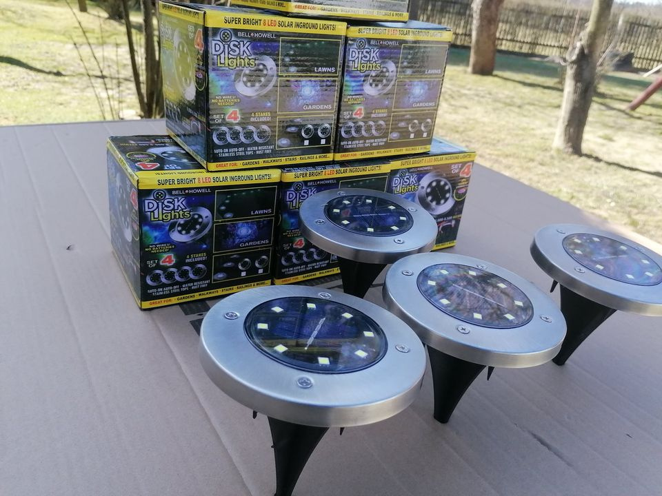 LAMPA SOLARNA LED WBIJANA W ZIEMIĘ 8 LED LAMPA SOLARNA LED WBIJANA W ZIEMIĘ 8 LED