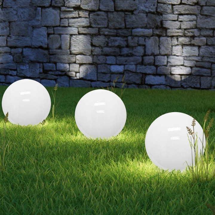 Lampa SOLARNA LED ogrodowa solar KULA 10 cm (RGB) 3 szt Lampa SOLARNA LED ogrodowa solar KULA 10 cm (RGB) 3 szt