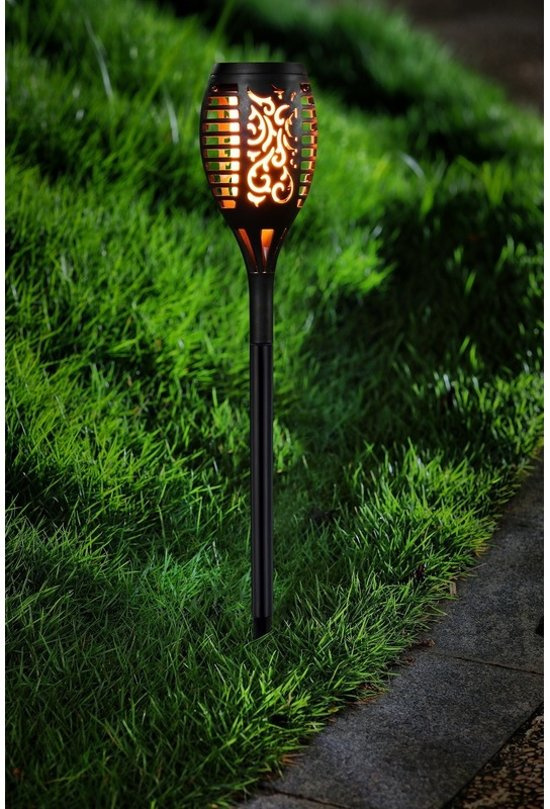Lampa solarna ogrodowa LED Pochodnia Płomień Imitacja 52 cm Lampa solarna ogrodowa LED Pochodnia Płomień Imitacja 52 cm