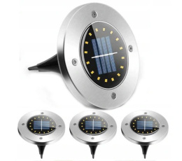 Lampki Gruntowe Solarne 8LED DISK