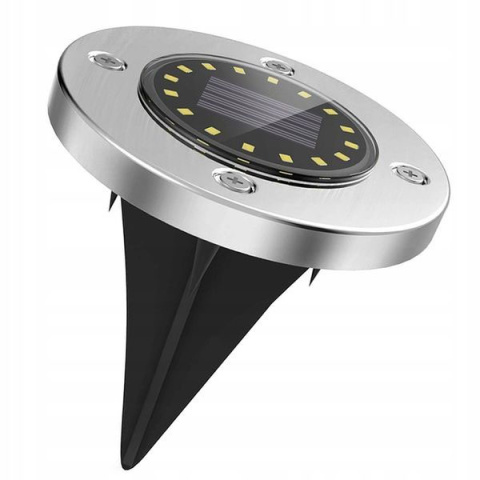 Lampki Gruntowe Solarne 8LED DISK Lampki Gruntowe Solarne 8LED DISK