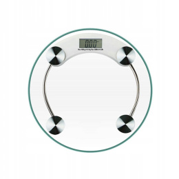 WAGA ŁAZIENKOWA SCALE ELEKTRONICZNA SZKLANA LCD KG