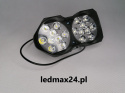 Lampa 18 LED robocza podwójna 12V HALOGEN zespolona