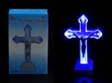 Krzyżyk Krzyż LED figurka na grób wkład 13cm plus Baterie