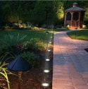 12 X LAMPKI SOLARNE 8LED DISK LIGHT GRUNTOWE OGRODOWE NAJAZDOWE