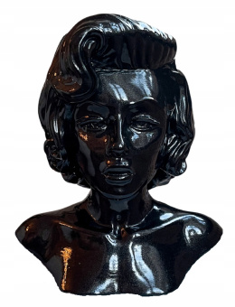 OSŁONKA donica doniczka MARILYN MONROE czarna POŁYSK