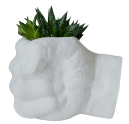 OSŁONKA doniczka PIĘŚĆ biały MAT sukulenty kaktusy
