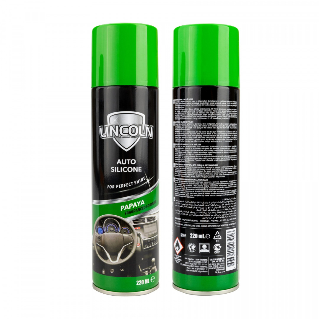 Spray do kokpitu z silikonem Lincoln mix 220ml Spray do kokpitu z silikonem Lincoln mix 220ml