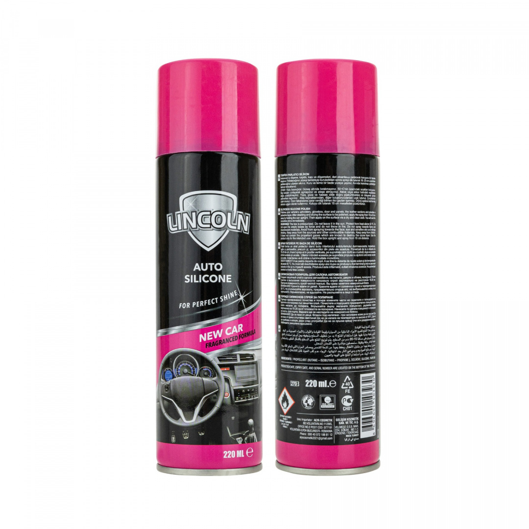 Spray do kokpitu z silikonem Lincoln mix 220ml Spray do kokpitu z silikonem Lincoln mix 220ml