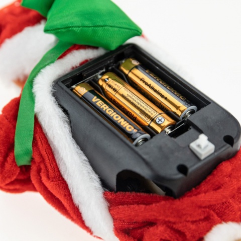 Święty Mikołaj wchodzący po drabinie 66 cm Prezent