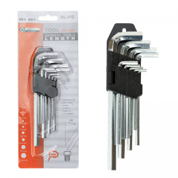 Zestaw kluczy imbusowych 9 el. 1,5 - 10 mm