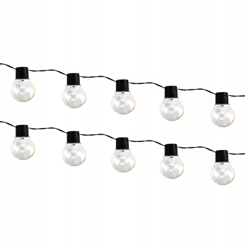GIRLANDA SOLARNA OGRODOWA 10x ŻARÓWEK KULEK LED GIRLANDA SOLARNA OGRODOWA 10x ŻARÓWEK KULEK LED
