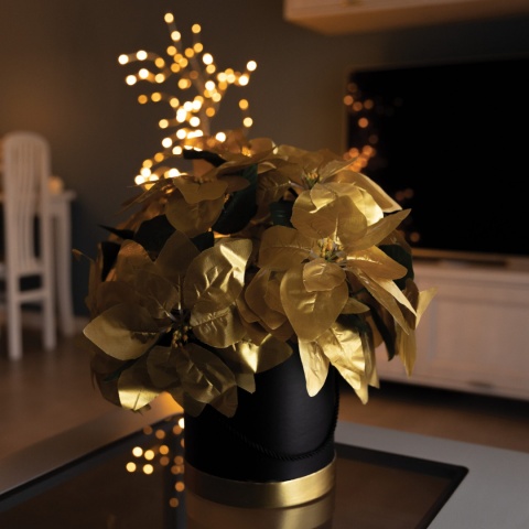 Kwiaty sztuczne GWIAZDA BETLEJEMSKA 45 cm złota