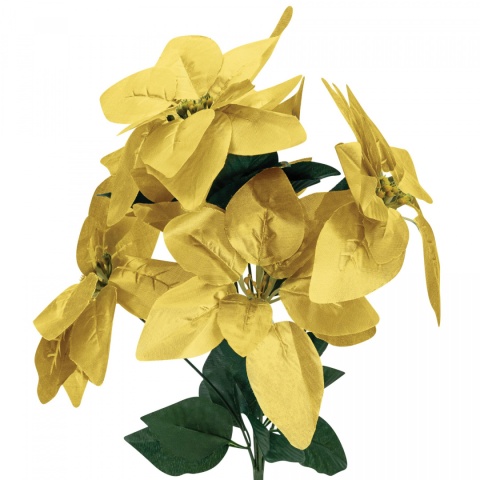 Kwiaty sztuczne GWIAZDA BETLEJEMSKA 45 cm złota