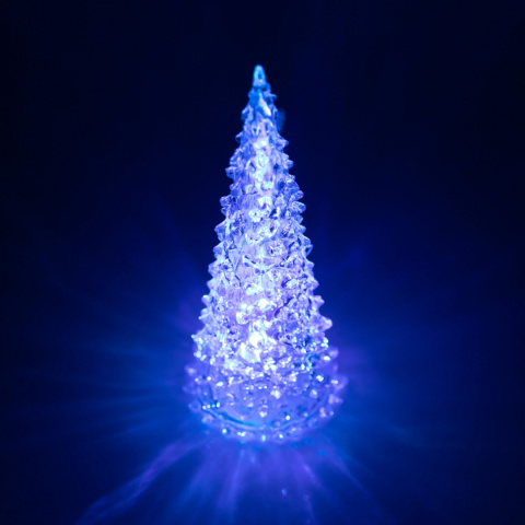 ŚWIECĄCA CHOINKA LED 22CM PODŚWIETLENIE RGB