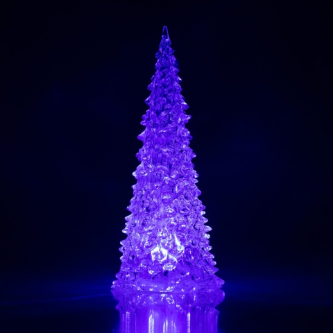 ŚWIECĄCA CHOINKA LED 22CM PODŚWIETLENIE RGB