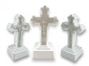 Krzyż LED Duży 18 x 9,5cm świecący krzyż WHITE/BLUE do Znicza Stroika