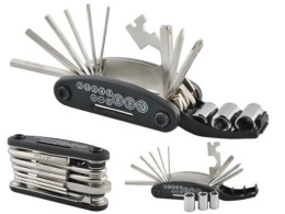 ZESTAW KLUCZY NARZĘDZI ROWEROWYCH MULTITOOL 16w1