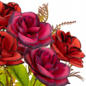 Kwiaty sztuczne RÓŻA w doniczce bukiet ozdoba kompozycja