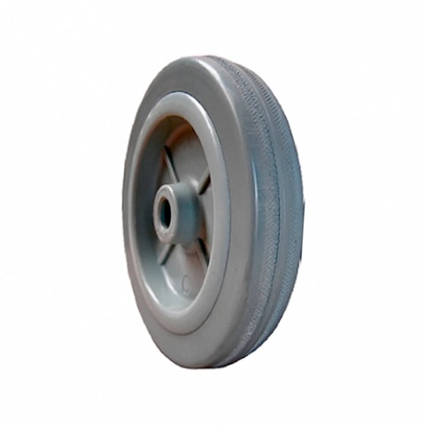 125 mm, szerokość 27 mm | Koło pełne: guma niebrudząca, łożysko ślizgowe 125 mm, szerokość 27 mm | Koło pełne: guma niebrudząca, łożysko ślizgowe