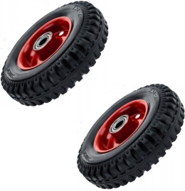 2 xKOŁO PEŁNE MOCNE DO WÓZKA TACZKI KOSIARKI 200x50 160KG BEZDĘTKOWE