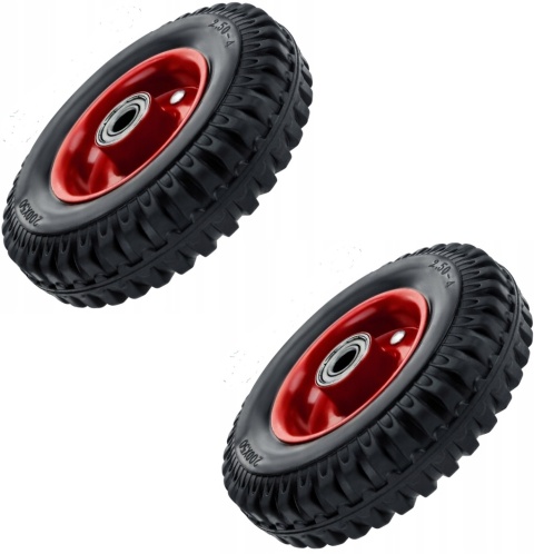 2 xKOŁO PEŁNE MOCNE DO WÓZKA TACZKI KOSIARKI 200x50 160KG BEZDĘTKOWE