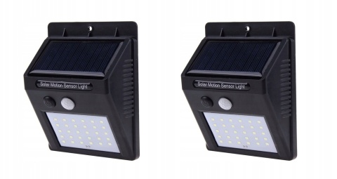 2 x Lampa solarna 20 LED z czujnikiem ruchu