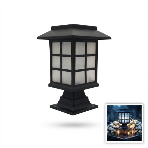 2 x Znicz Solarny na Cmentarz Pomnik wkład LED Wieczny Znicz Duży
