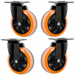 Zestaw 4 szt KÓŁEK OBROTOWE 125MM 400KG MOcne