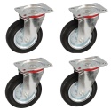 4 x KOŁO OBROTOWE 125mm , KÓŁKO WÓZKA 5"