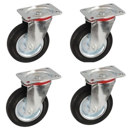 4 x KOŁO OBROTOWE 125mm , KÓŁKO WÓZKA 5
