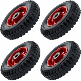 4 x KOŁO PEŁNE DO WÓZKA TACZKI KOSIARKI 200x50 160KG BEZDĘTKOWE