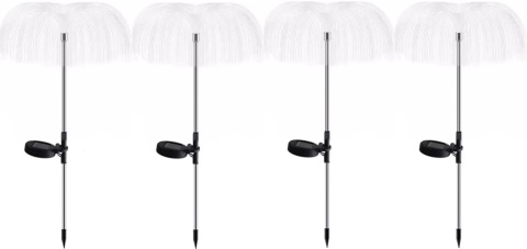 4 x LAMPA SOLARNA MEDUZA LAMPKA KOLOROWA RGB
