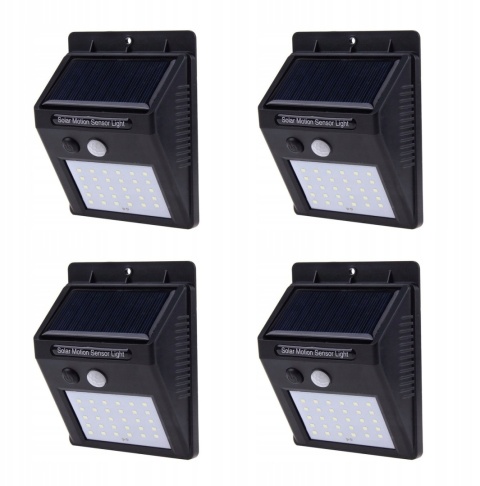 4 x Lampa solarna 20 LED z czujnikiem ruchu