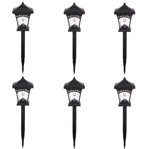6x LAMPA SOLARNA LED OGRODOWA WBIJANA SŁUPEK LATARNIA LATARENKA ŻARÓWKA LED 6x LAMPA SOLARNA LED OGRODOWA WBIJANA SŁUPEK LATARNIA LATARENKA ŻARÓWKA LED