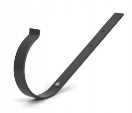 Hak uchwyt 125 prosty METALOWY rynny Bryza GRAFIT
