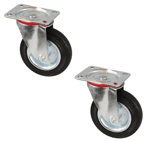 2 x KOŁO OBROTOWE 125mm , KÓŁKO WÓZKA 5"