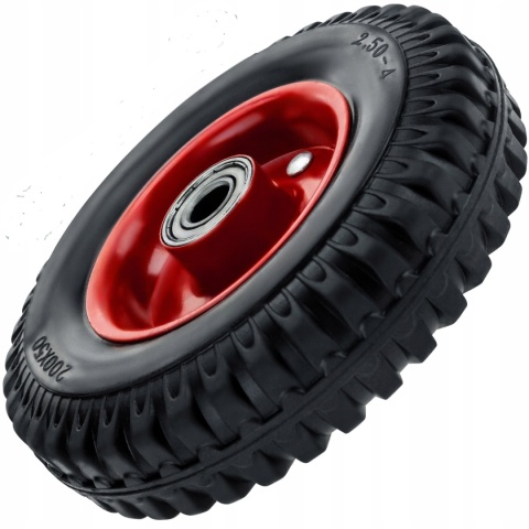 2 xKOŁO PEŁNE MOCNE DO WÓZKA TACZKI KOSIARKI 200x50 160KG BEZDĘTKOWE