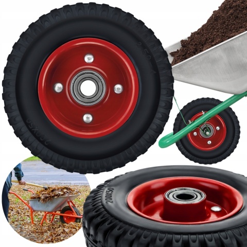 2 xKOŁO PEŁNE MOCNE DO WÓZKA TACZKI KOSIARKI 200x50 160KG BEZDĘTKOWE