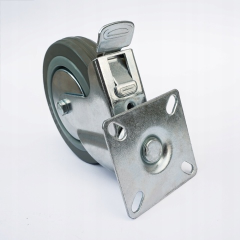 2 x KOŁO SKRĘTNE Z HAMULCEM 75 mm 60 kg OBROTOWE CICHE NIEBRUDZĄCE CYNKOWANE