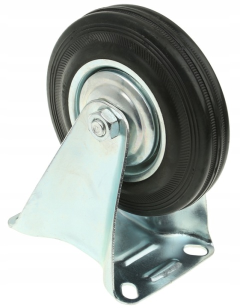 Zestaw 2 x Kółko stałe 125mm koło wózka gumowe