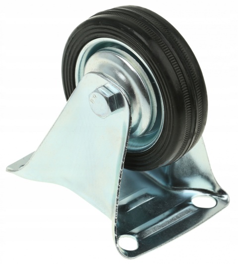 Zestaw 2 x Kółko stałe 75mm koło gumowe wózka