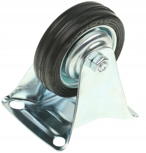 Zestaw 2 x Kółko stałe 75mm koło gumowe wózka