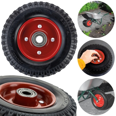 Koło 8'' do wózka, taczki 200x50 2.50-4 Mocne Pełne Udzwig 230KG